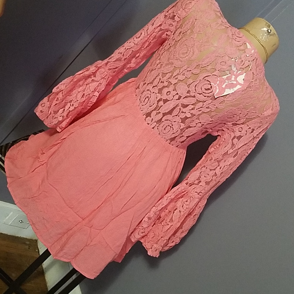 MUST SEE Lace Victorian Stlye BoHo Dress - Picture 6 of 8